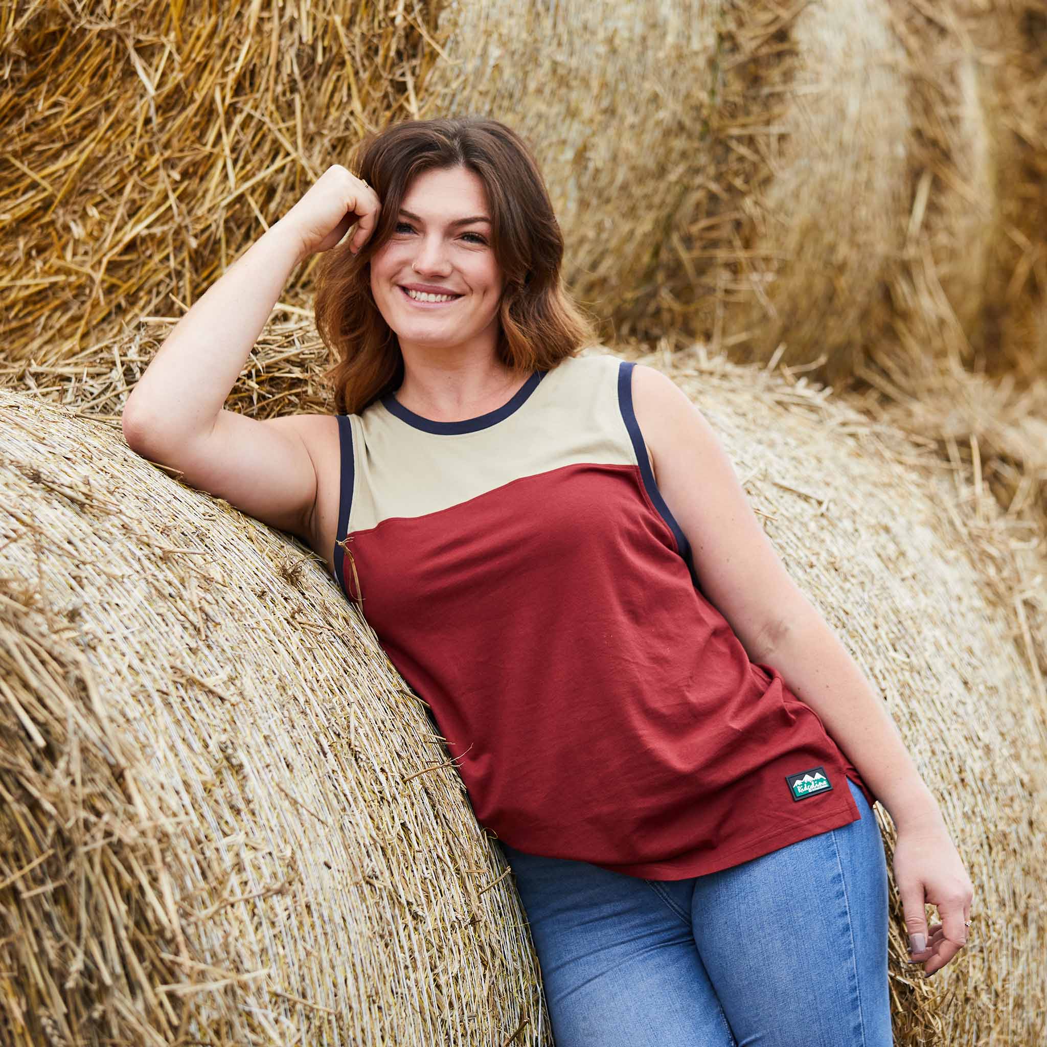Backslider Singlet Top Rhubarb Multi