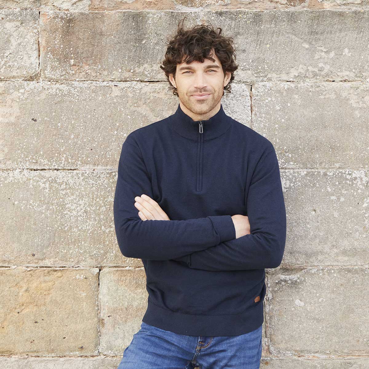 Men's Hartland 1/4 Zip Knit Navy