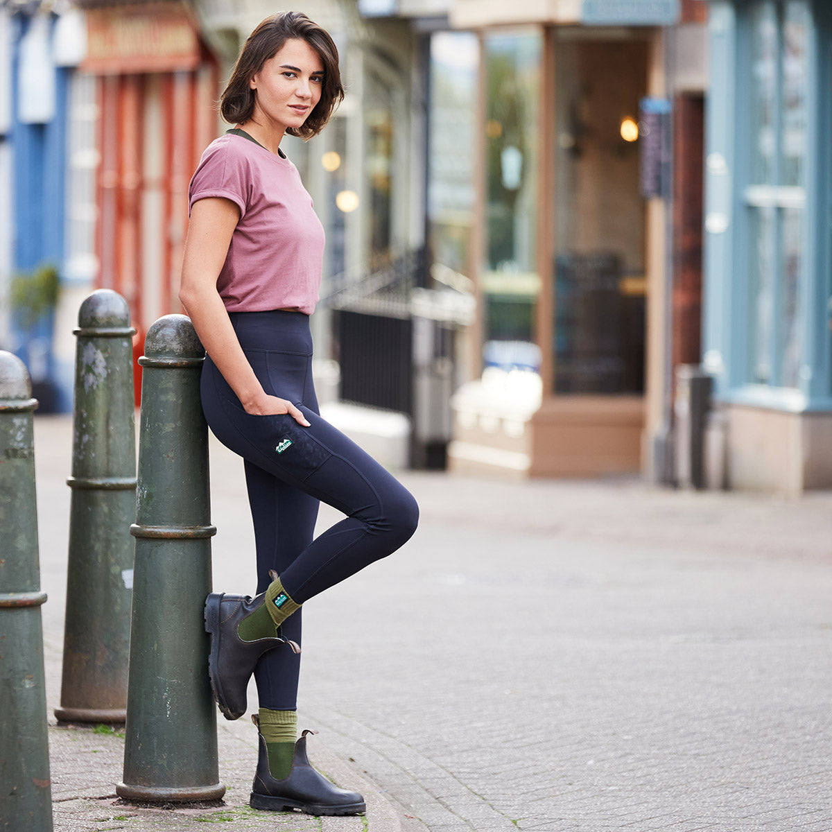 Women's Infinity Leggings Black Print