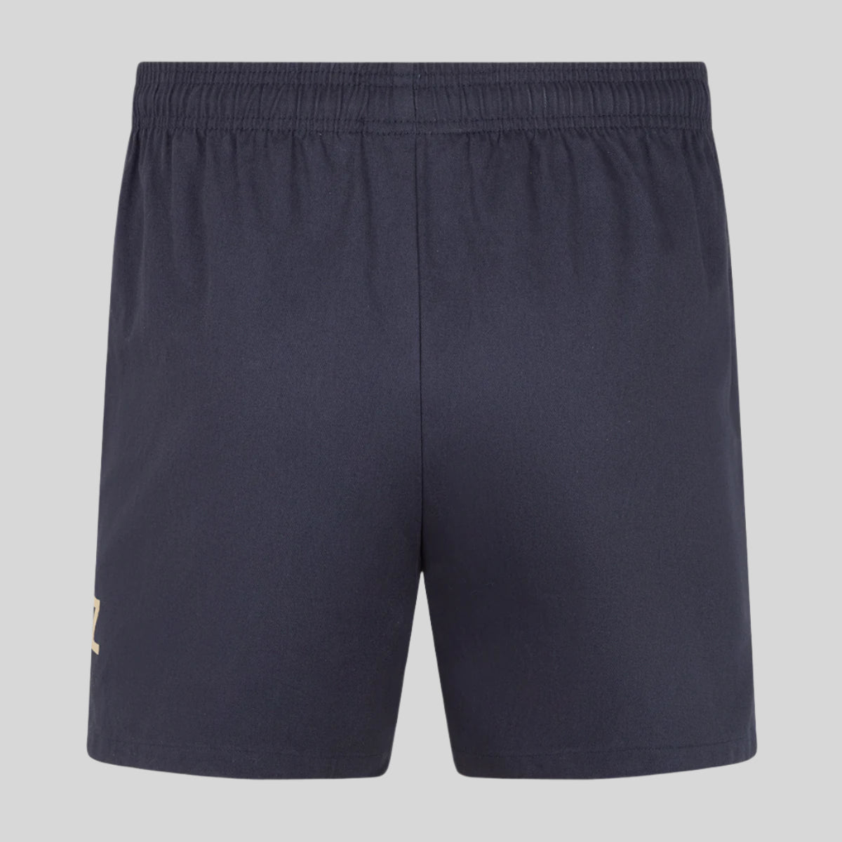 Navy blue shorts on a white background