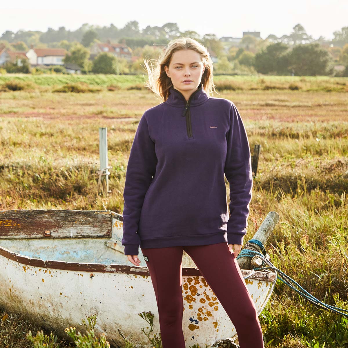 Women's Brancaster 1/4 Zip Top Nightshade