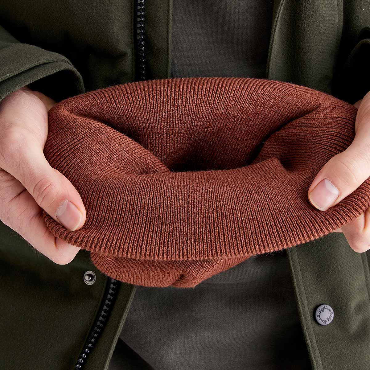 Heritage Fine Knit Beanie Nutmeg