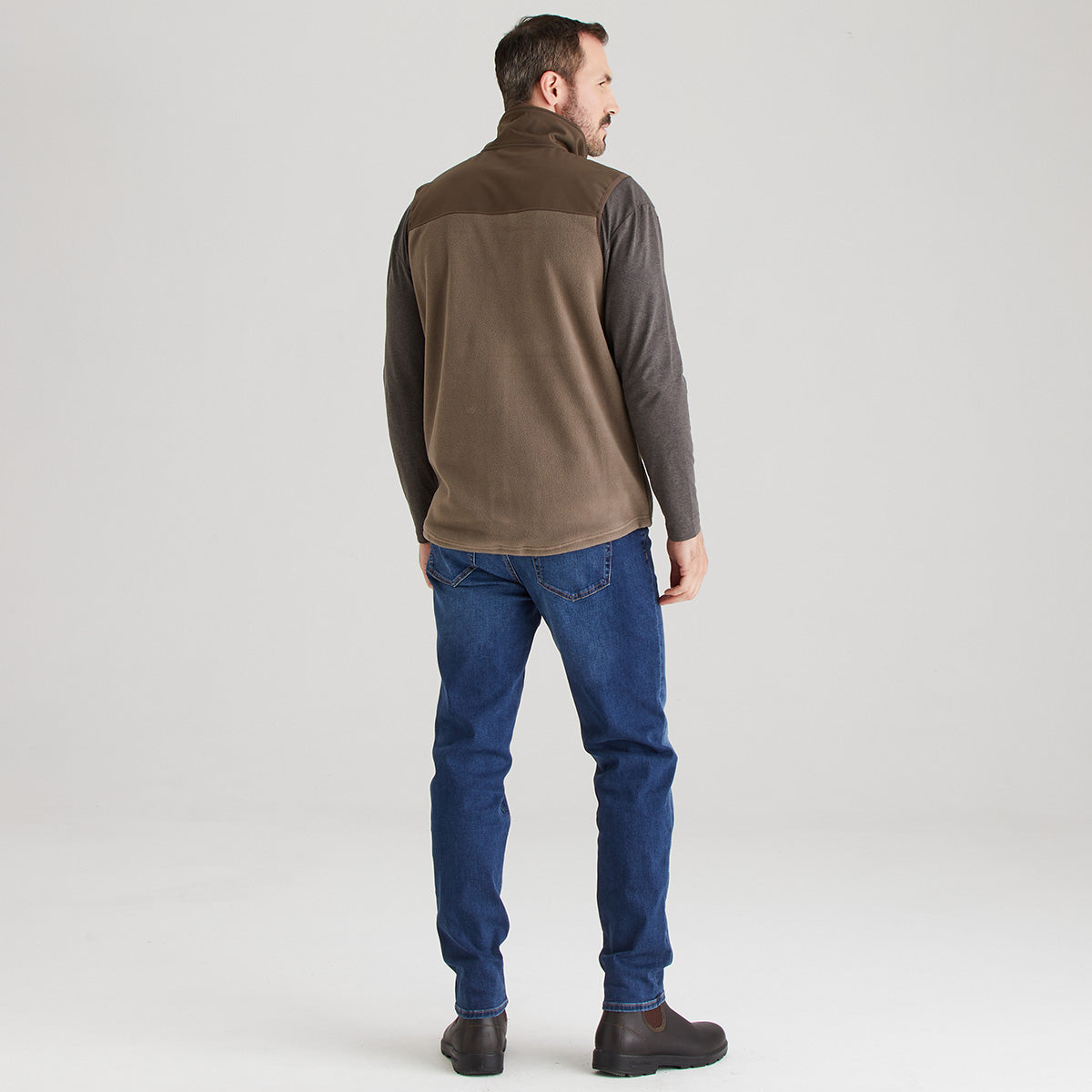 Men's Hybrid Vest Light Bark