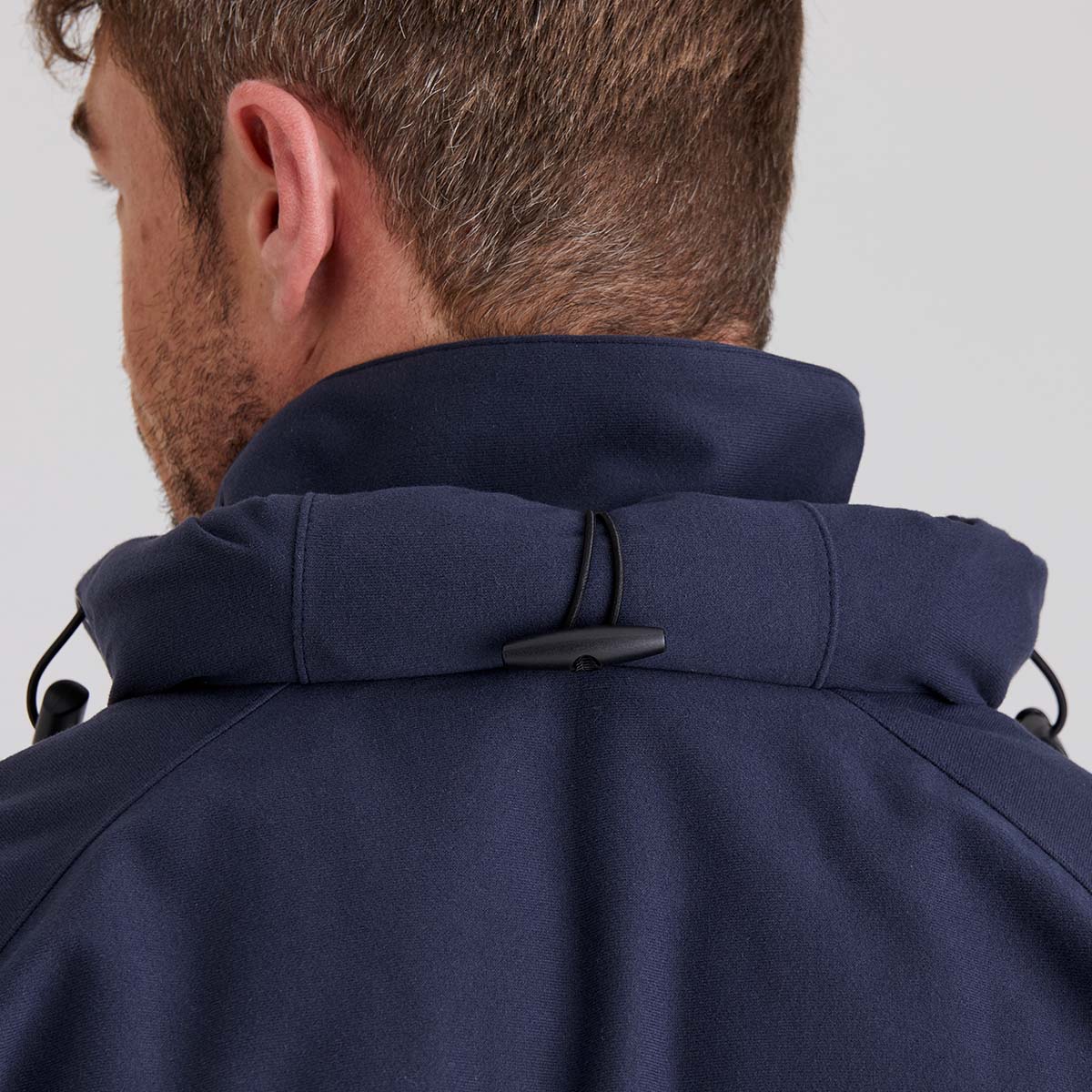 close up of roll away hood