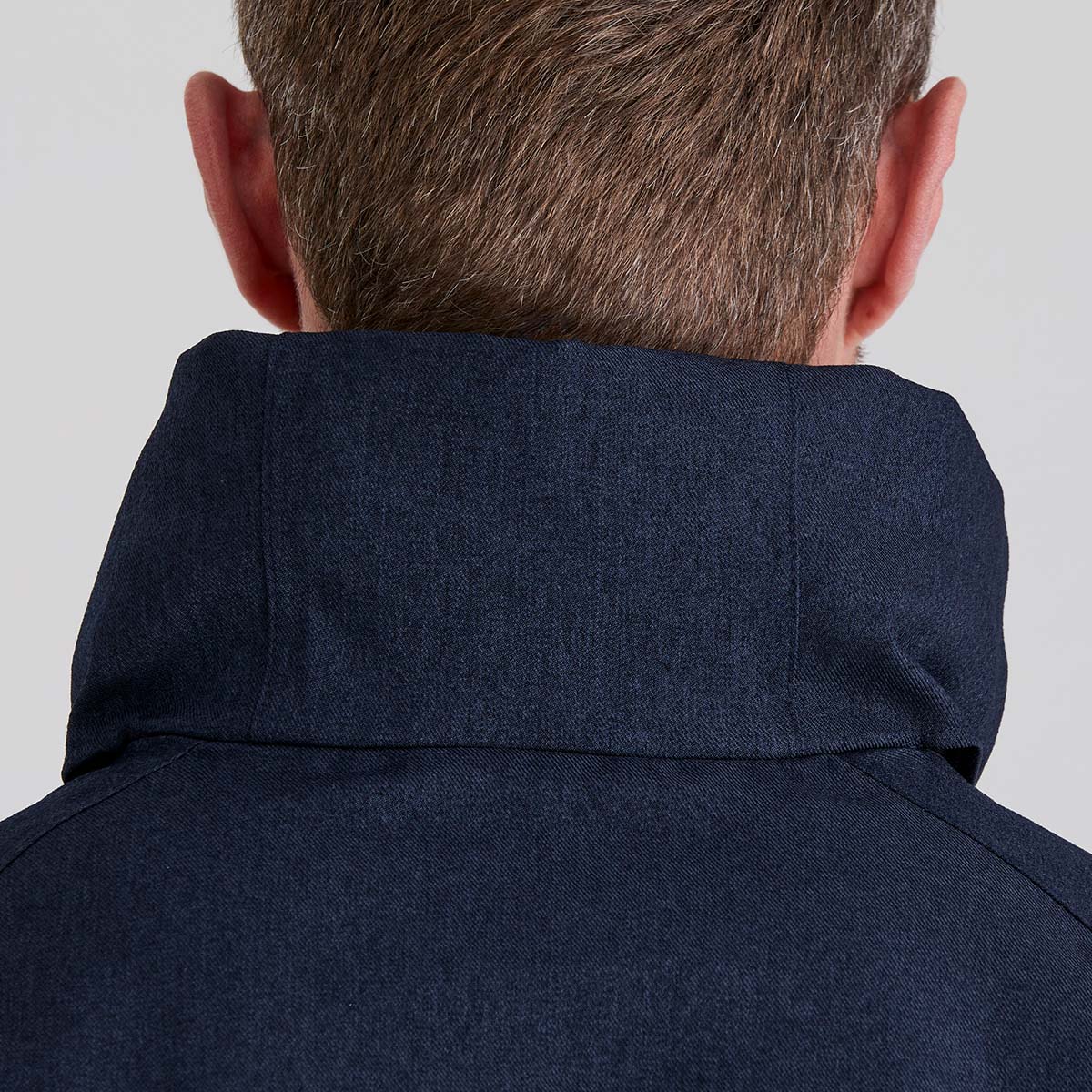Close up of roll away hood