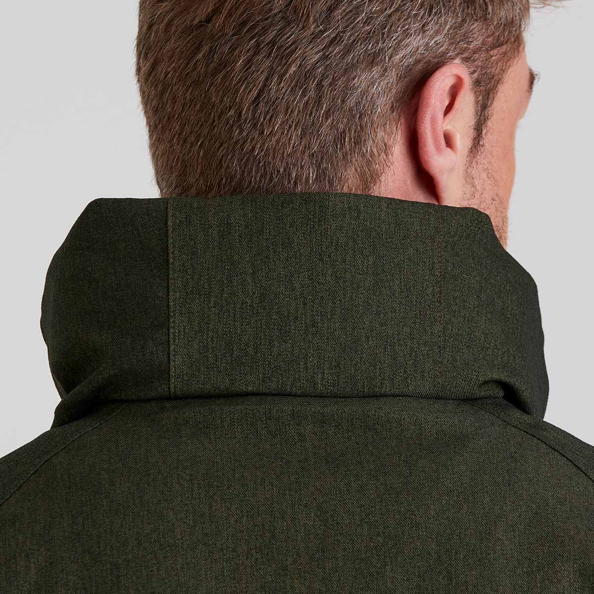 close up of roll away hood