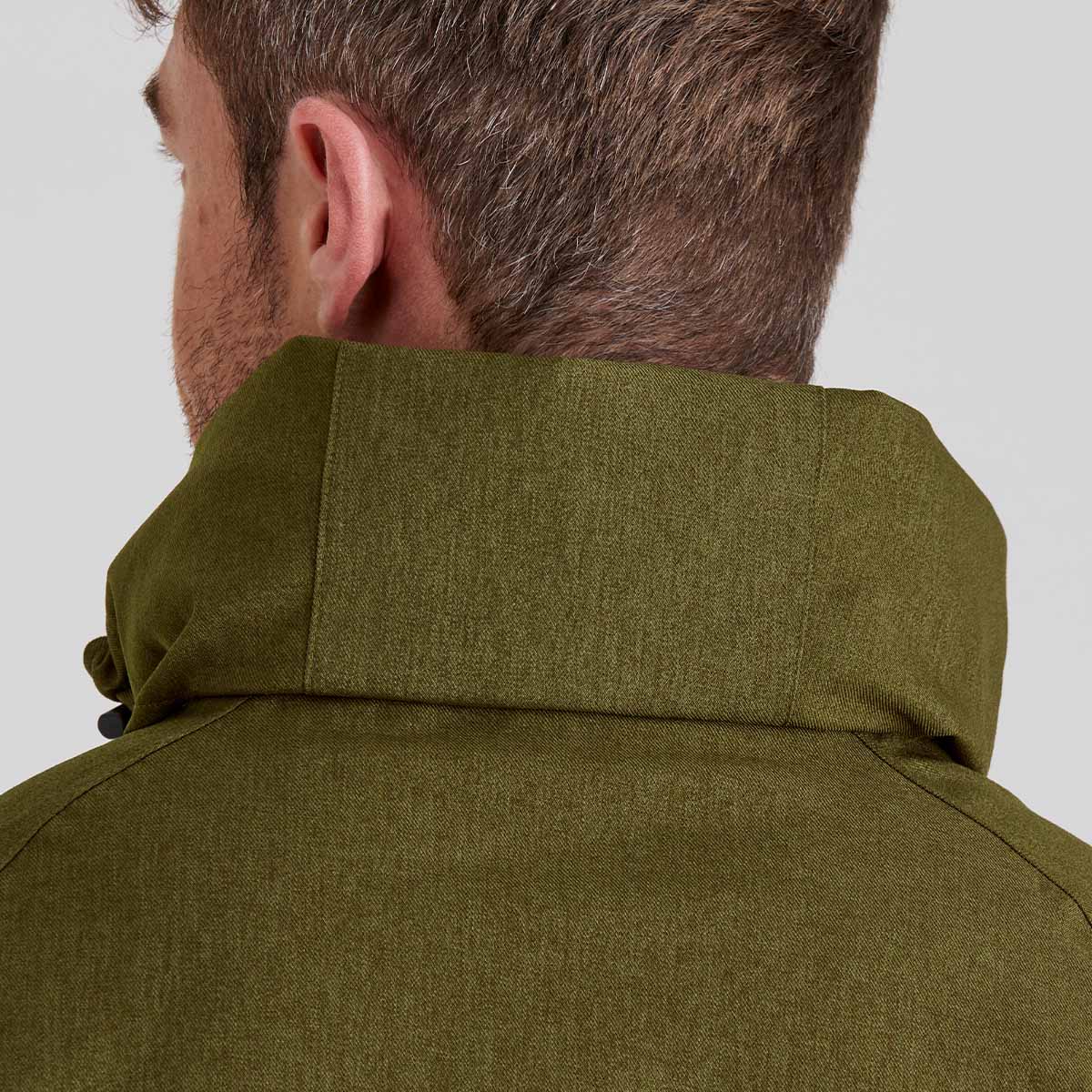 Close up of roll away hood