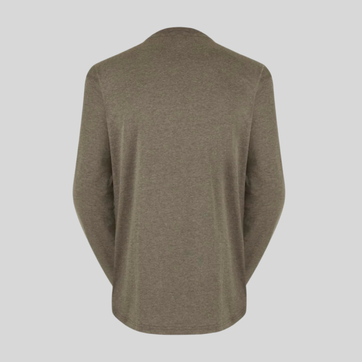 Back view of a brown top on a white background