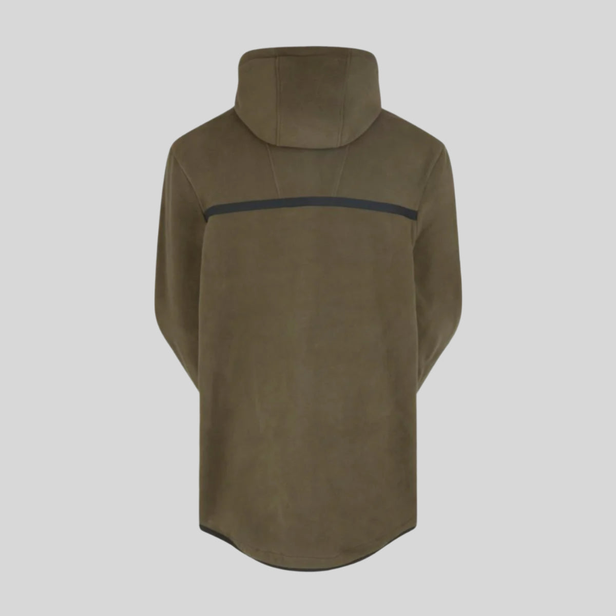 Brown hooded jacket on a white background