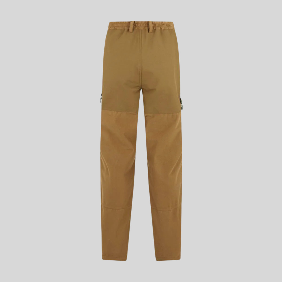 Back view of brown Pintail Ghillie Trousers with cargo pockets. on a white background