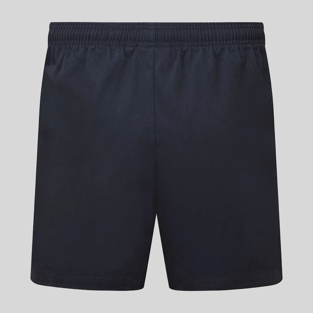 navy shorts on a grey background