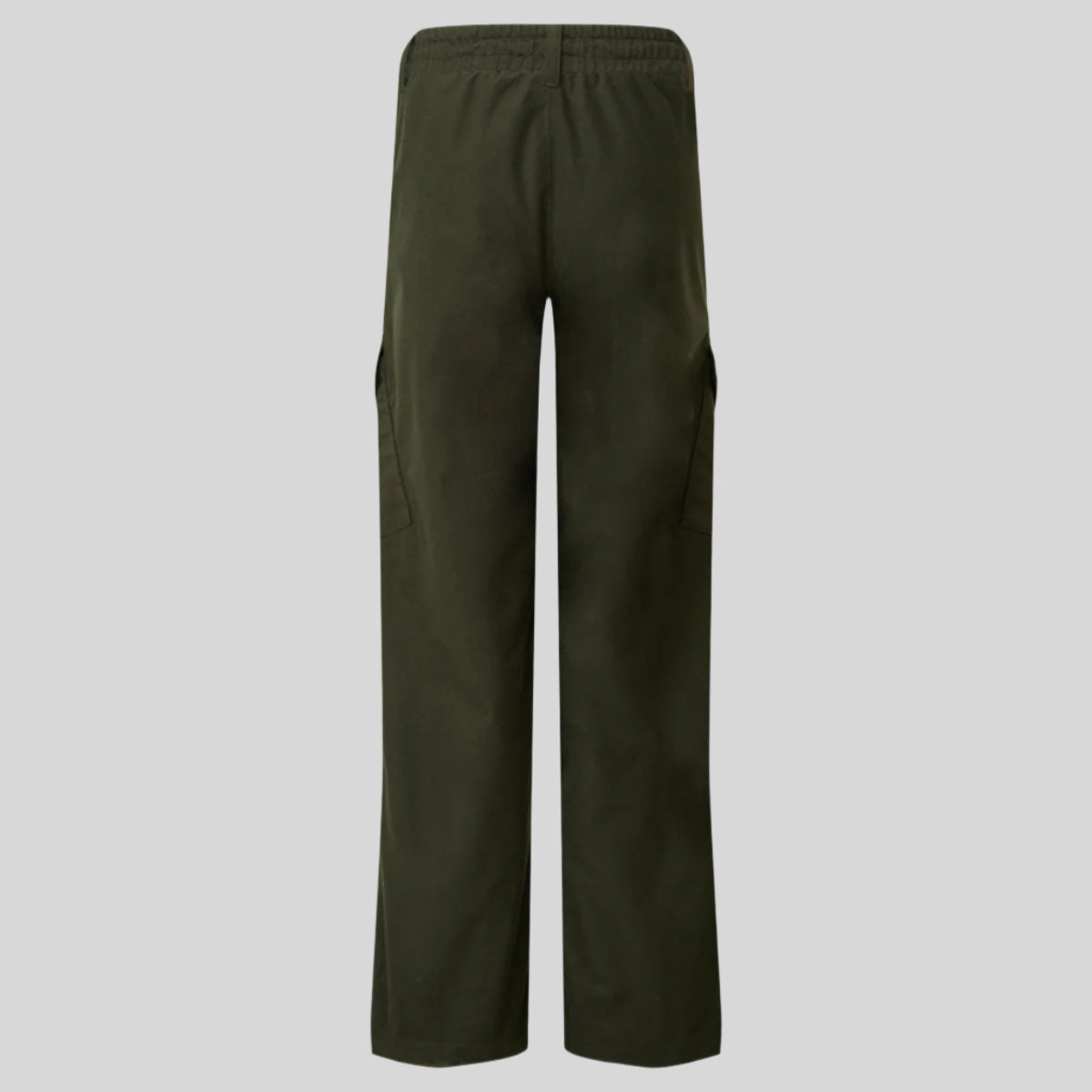 Green pants on a white background