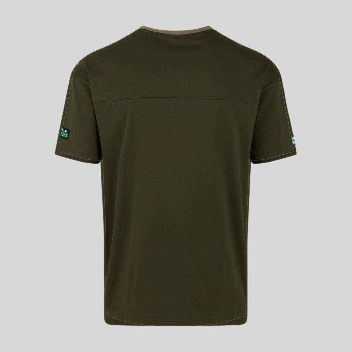 Green t-shirt on a white background