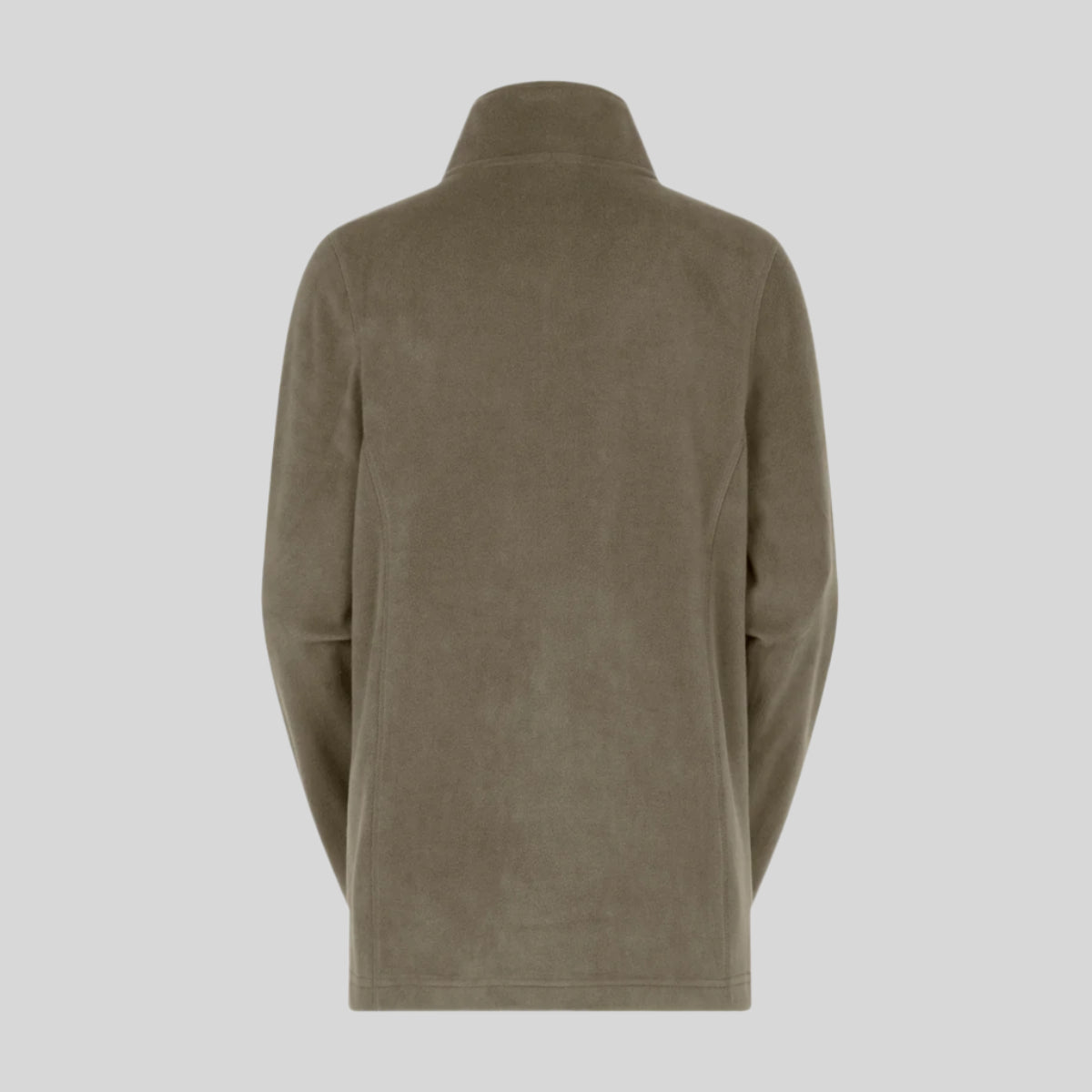 Back view of Brown fleece on a white background