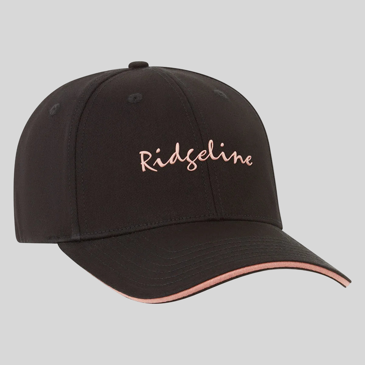 Black cap with 'Ridgeline' embroidery on a white background