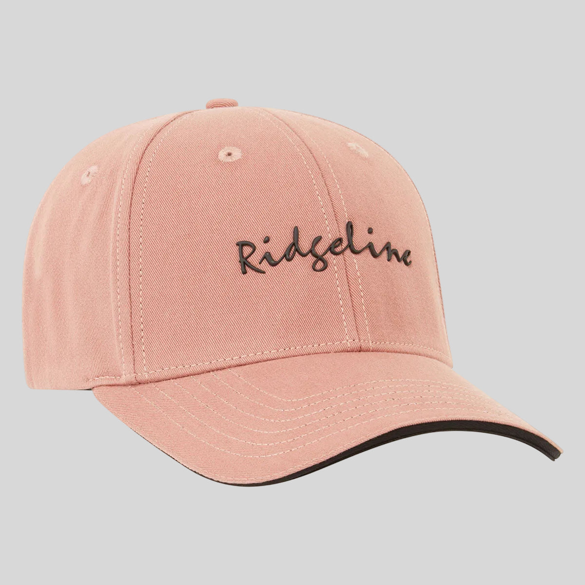 Pink cap with 'Ridgeline' branding on a white background