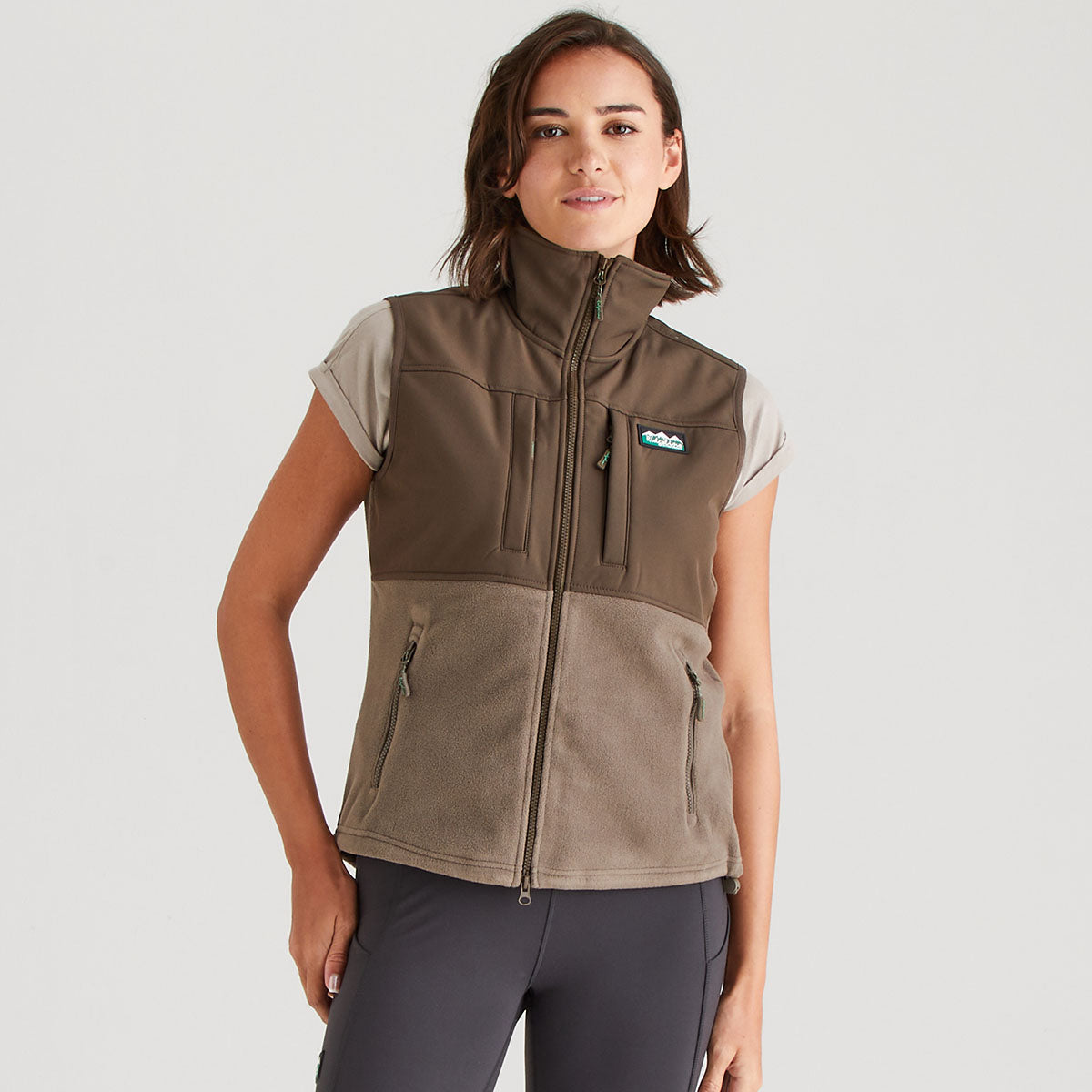 Women's Hybrid Vest Light Bark