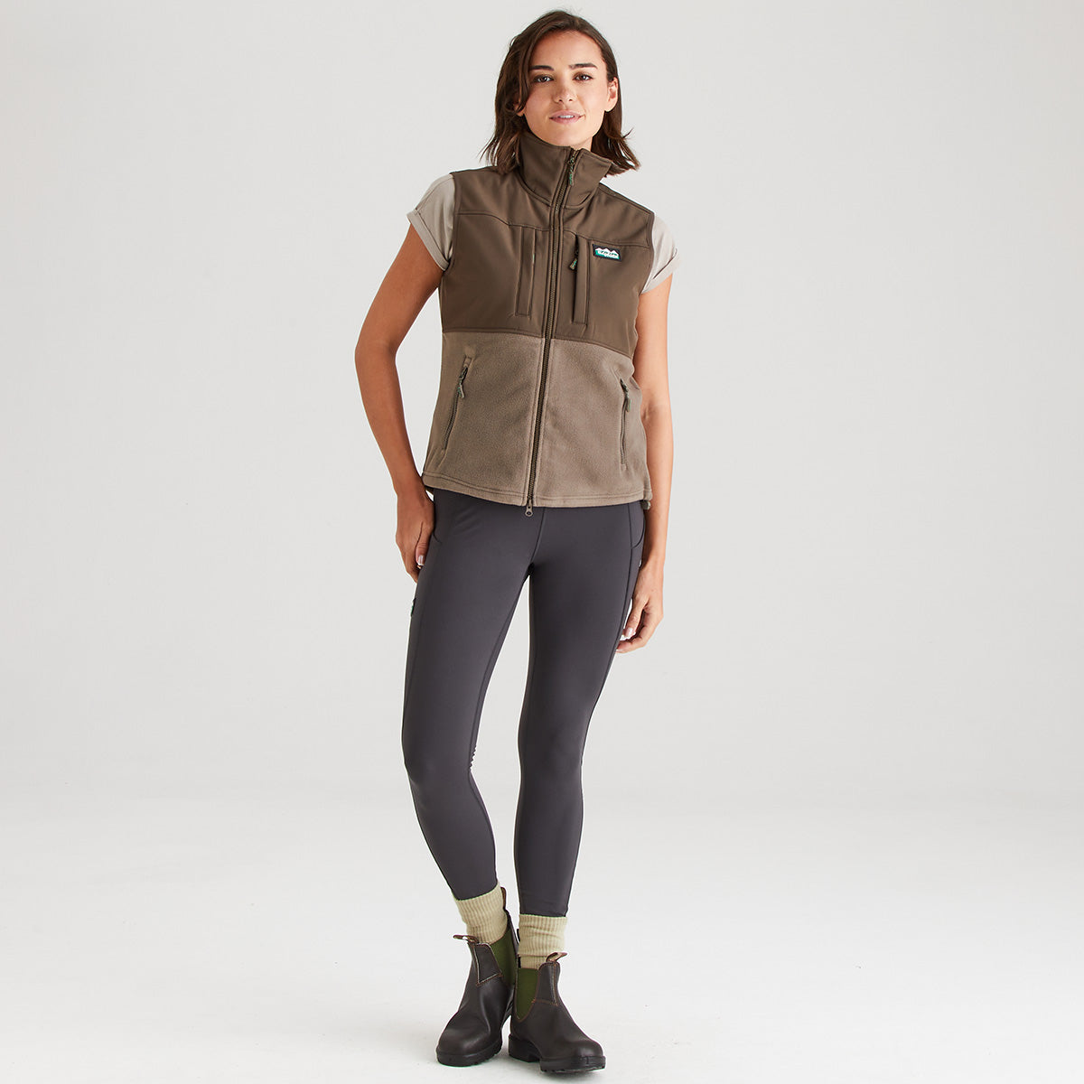 Women's Hybrid Vest Light Bark