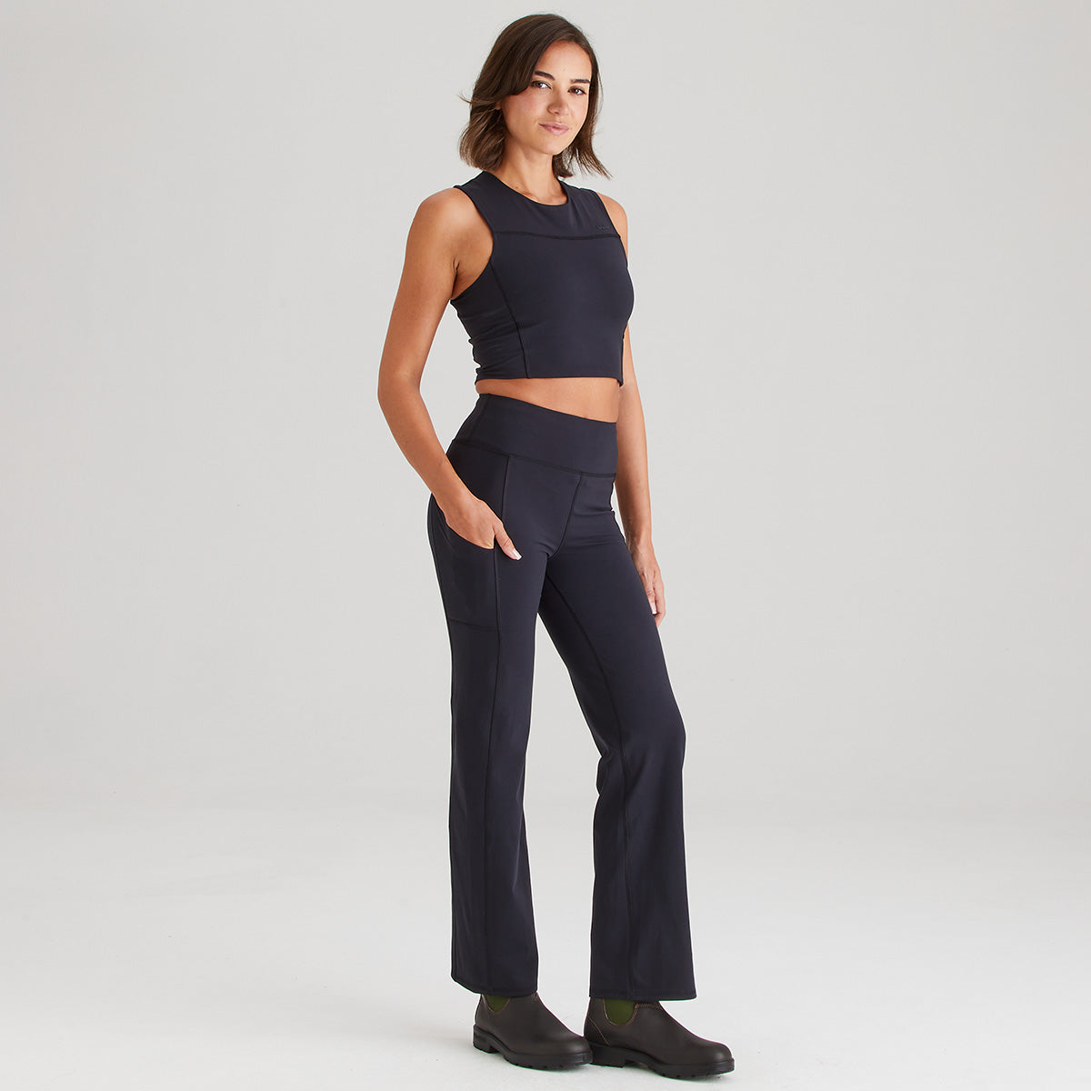 Women's Infinity Straight Leg Leggings Black