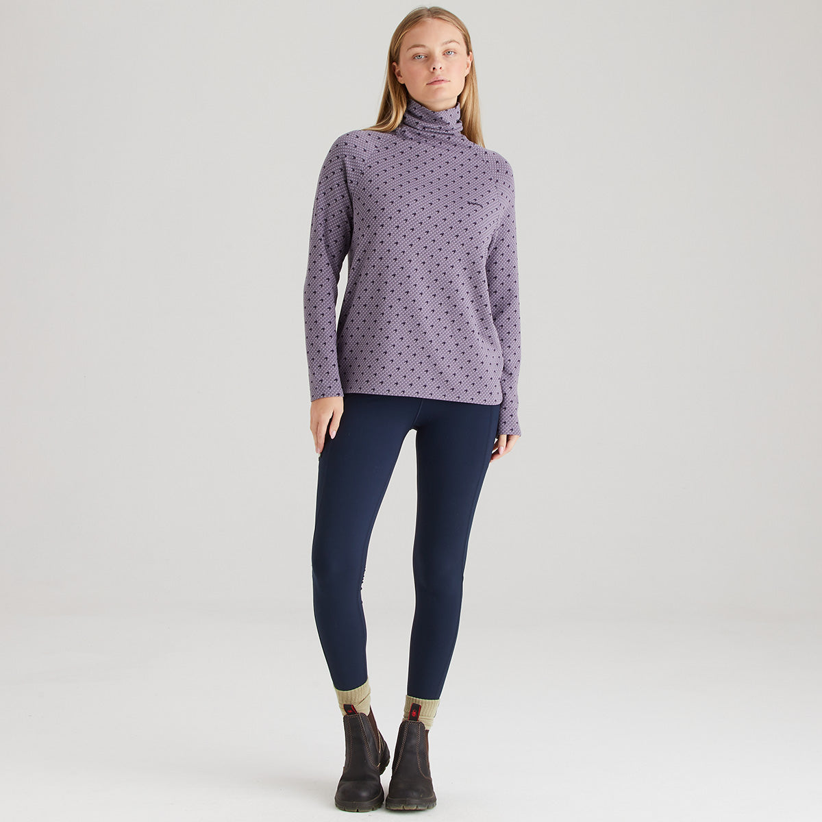 Women's Kelmarsh Top Lilac Print