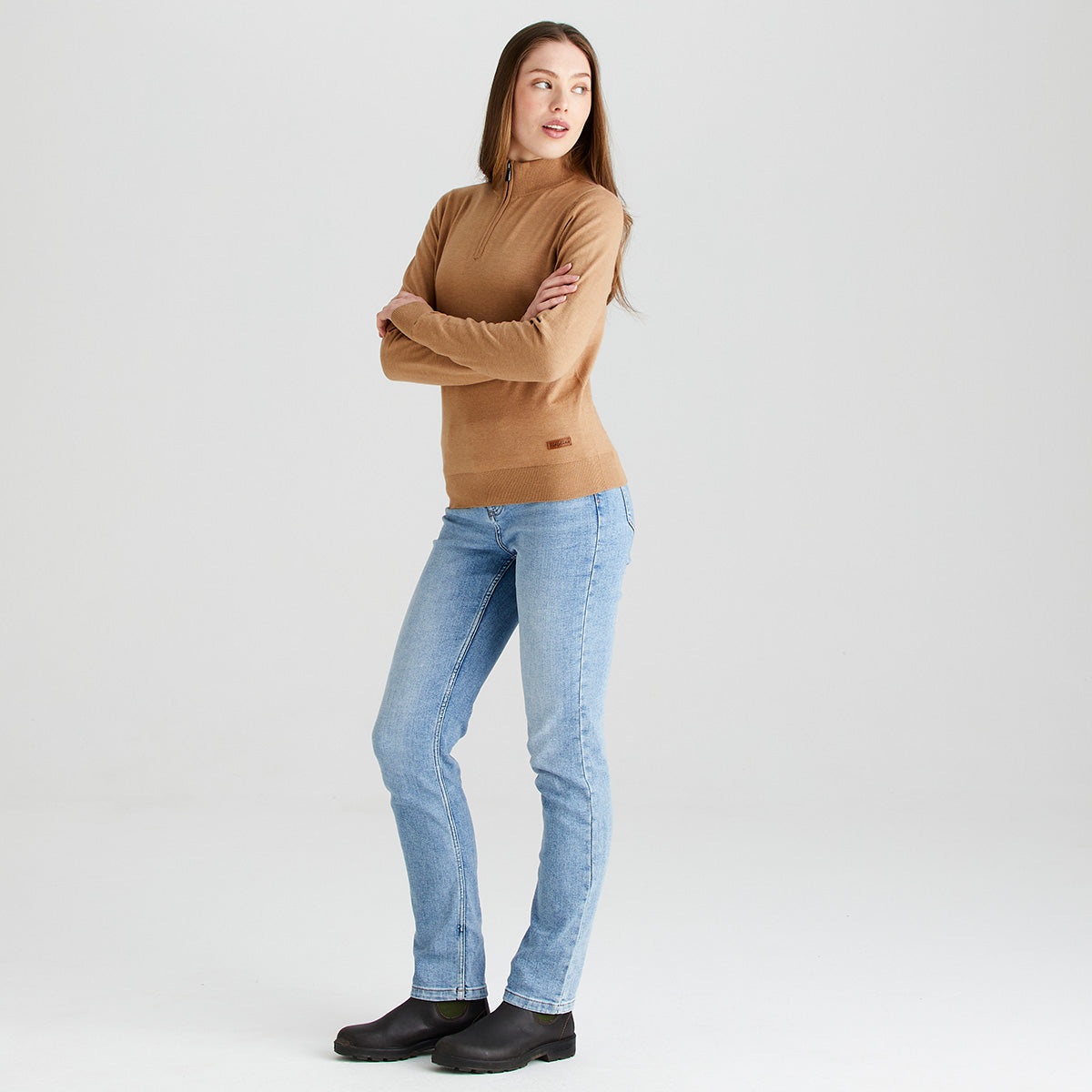 Women's Melford Knit 1/4 Zip Sienna