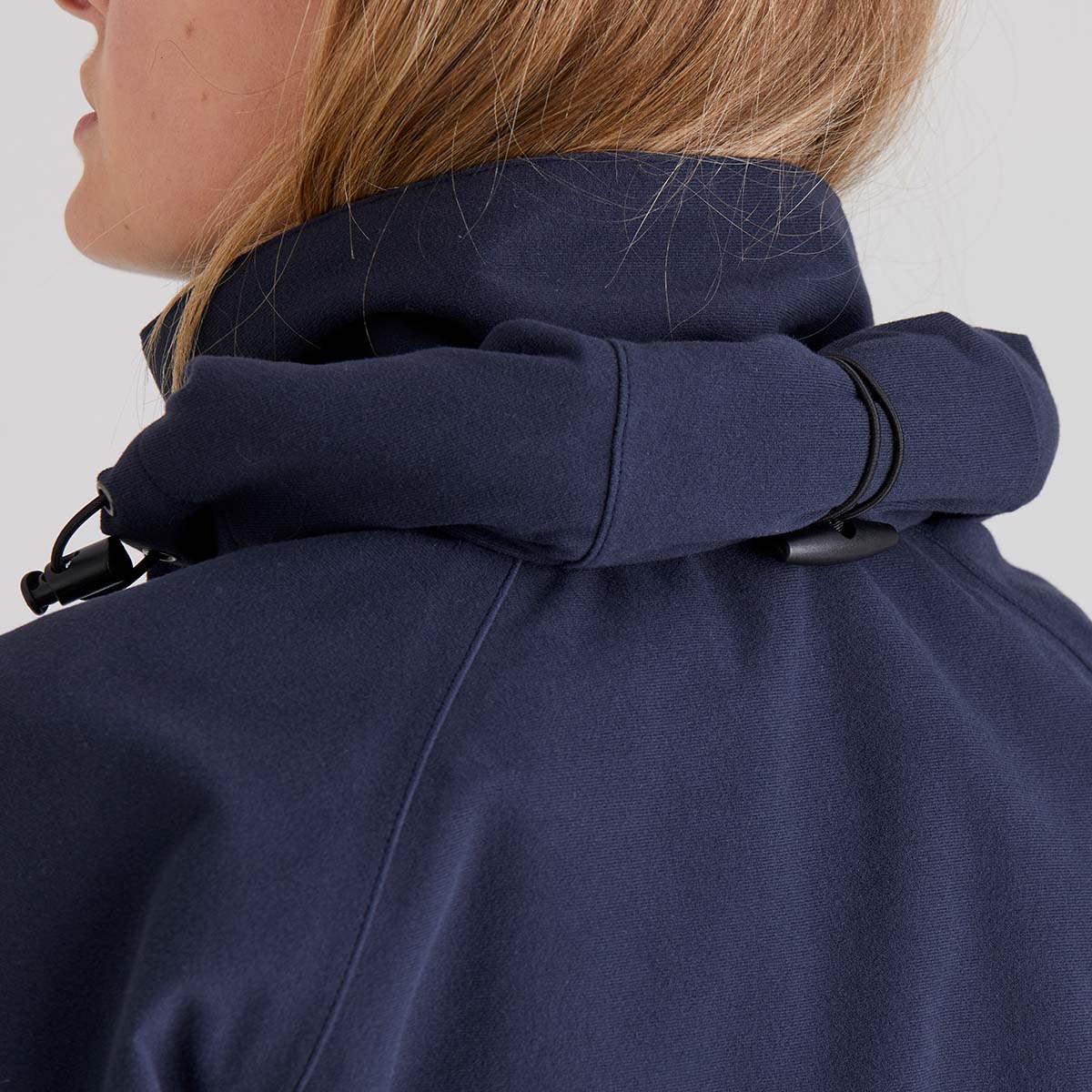 Close up of roll away hood feature