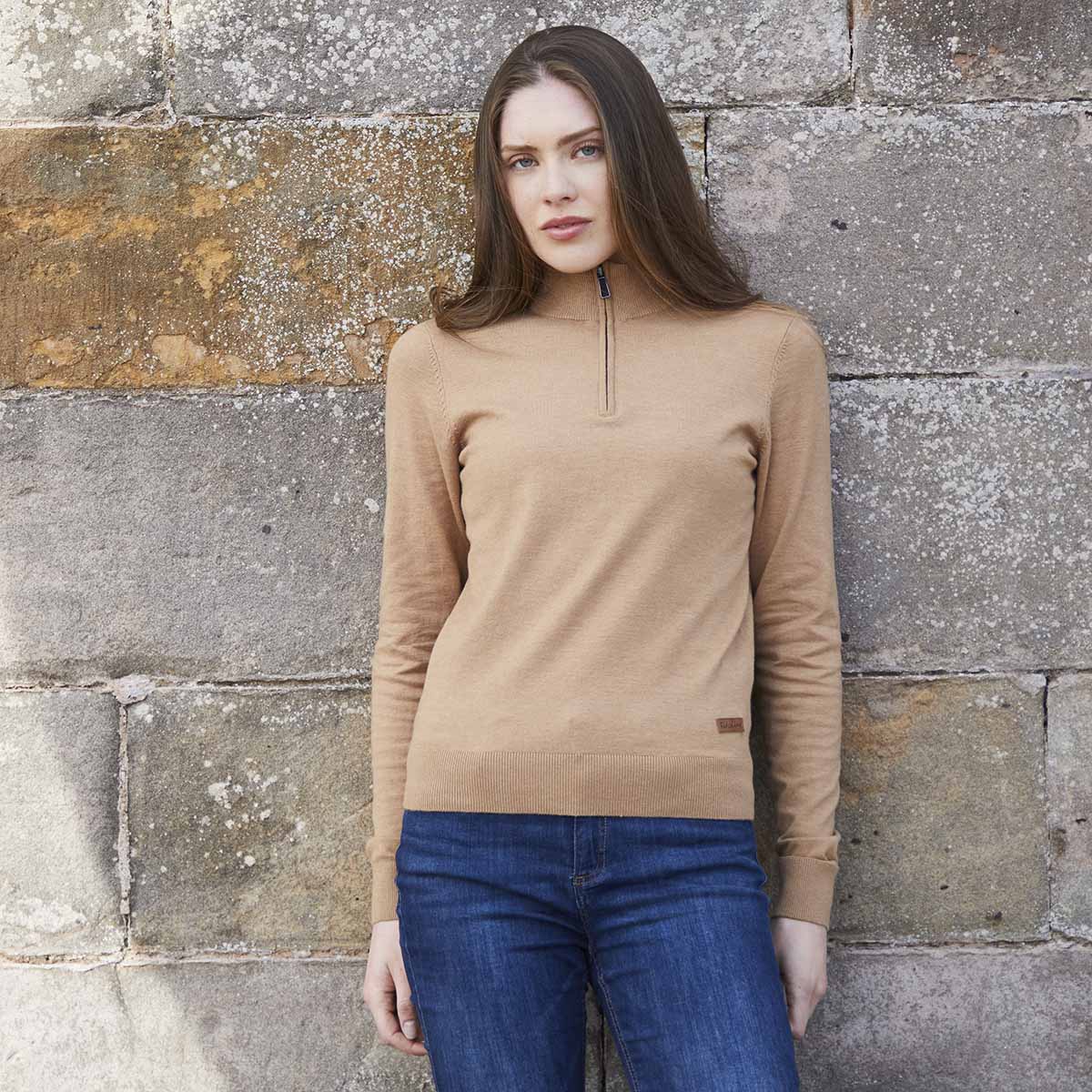 Women's Melford Knit 1/4 Zip Sienna