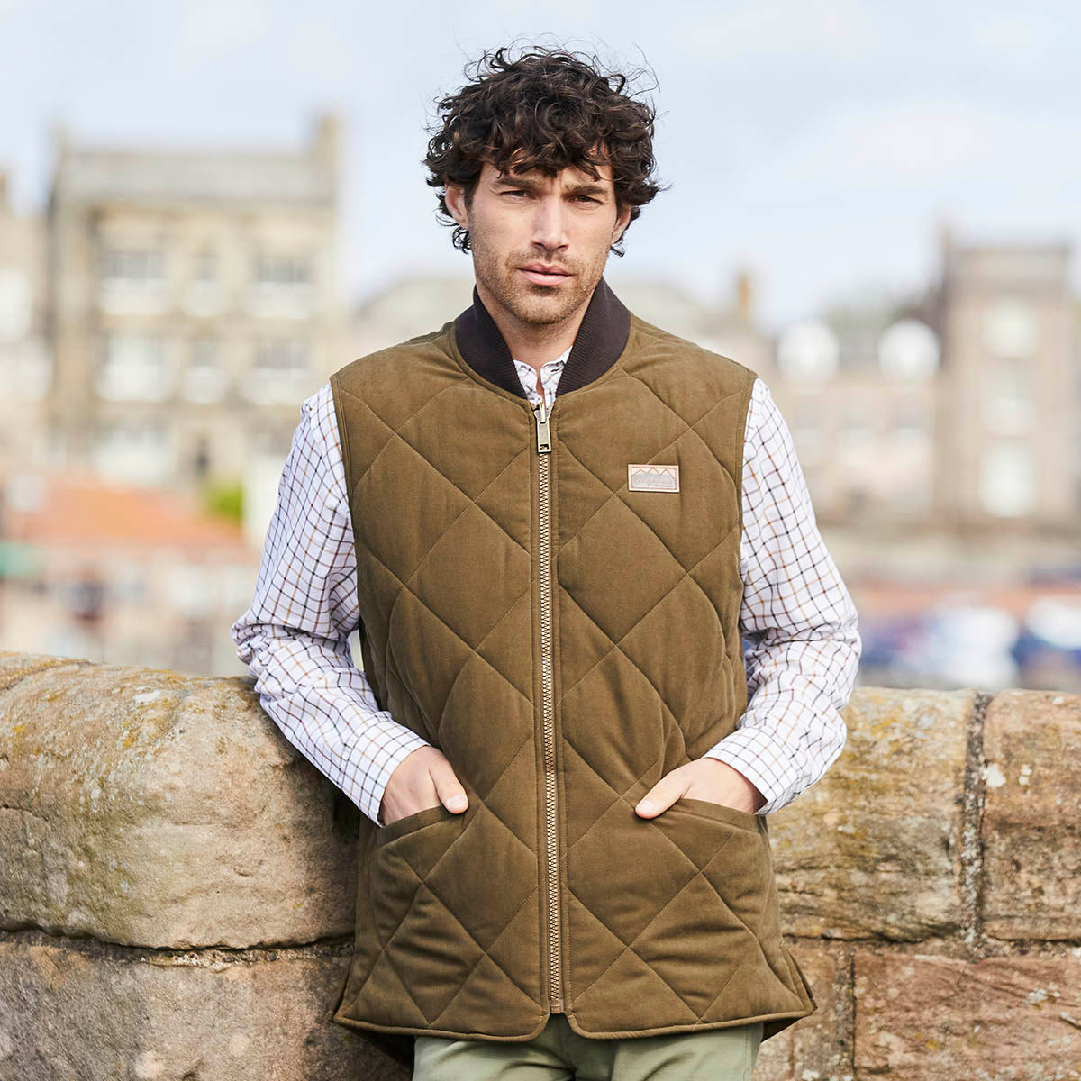 Men's Wester Skeld Gilet Moody Teak