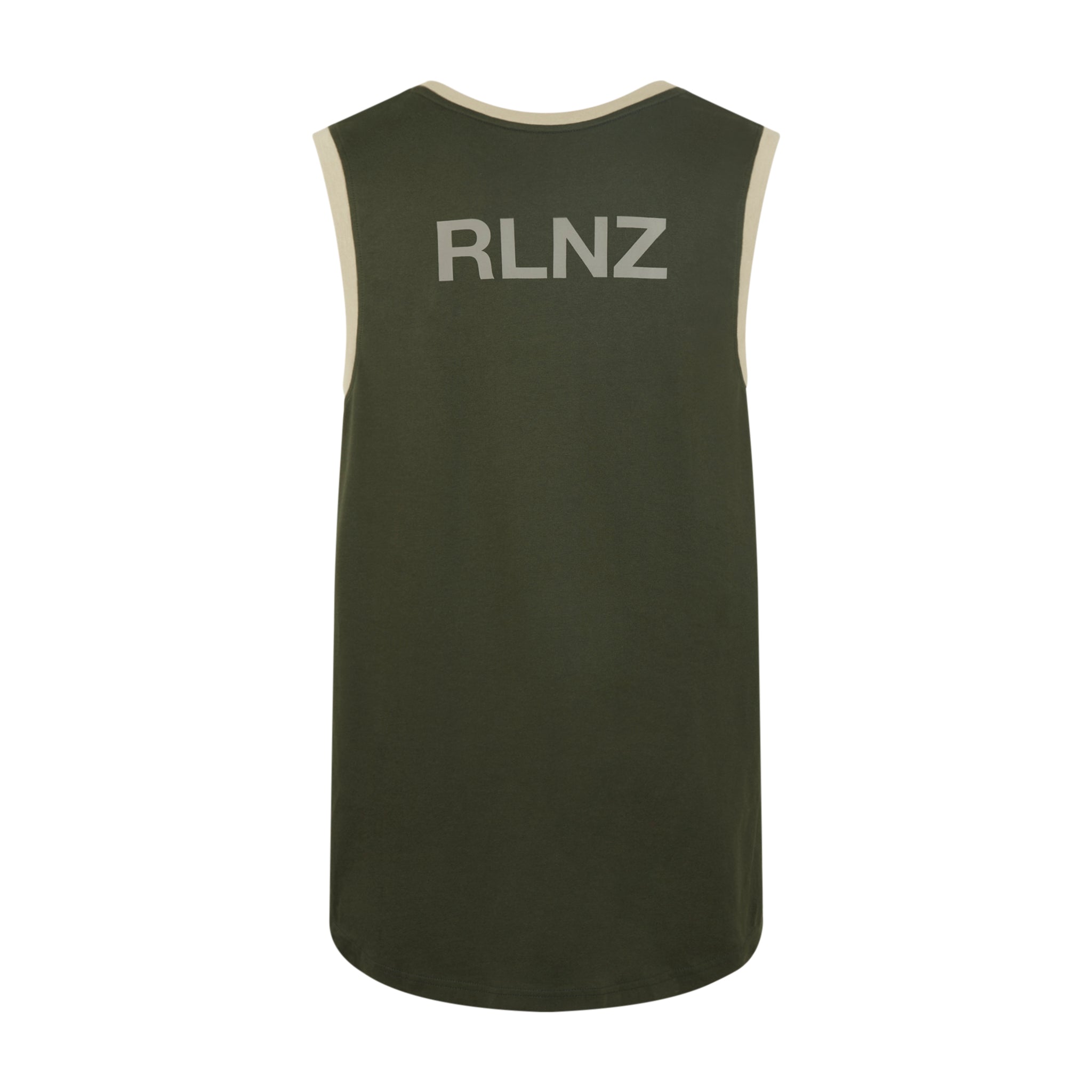 Backslider Singlet Top Olive Multi