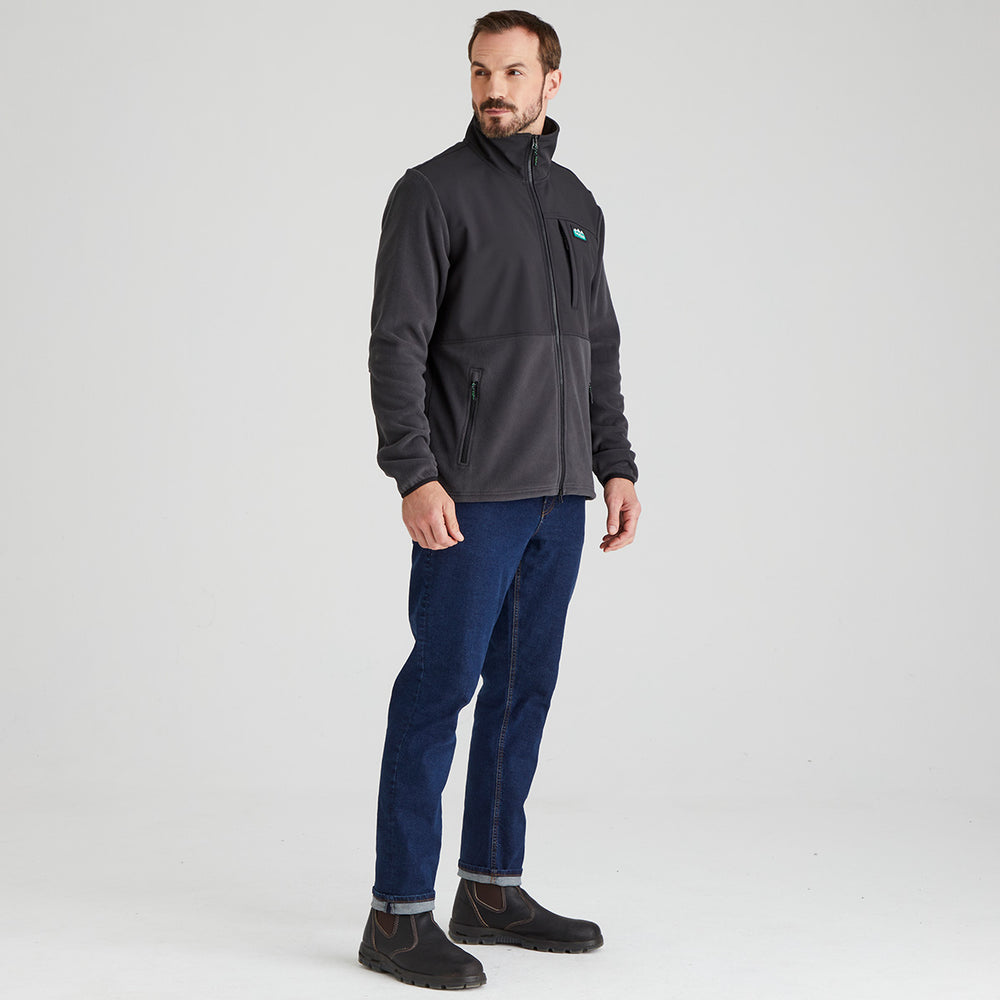 Men's Hybrid Jacket Shale | Windproof Fleece