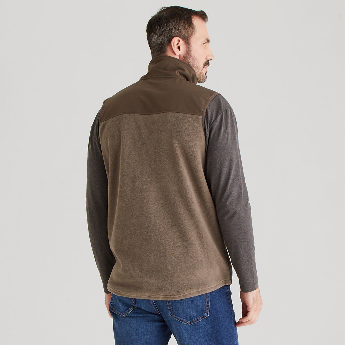 Men's Hybrid Vest Light Bark