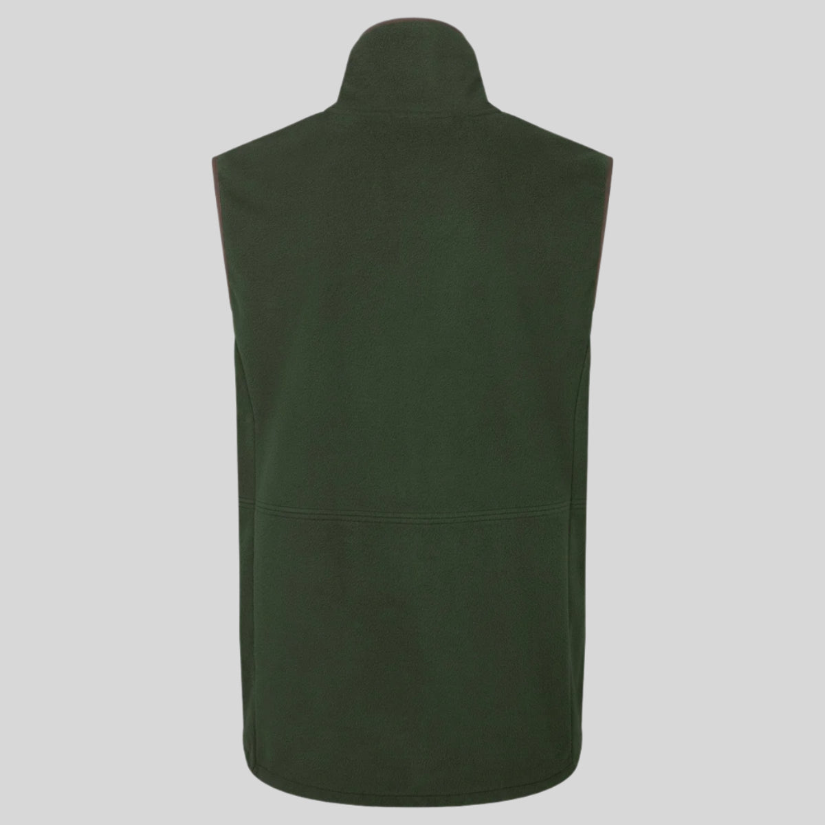 back view of Green vest on a white background