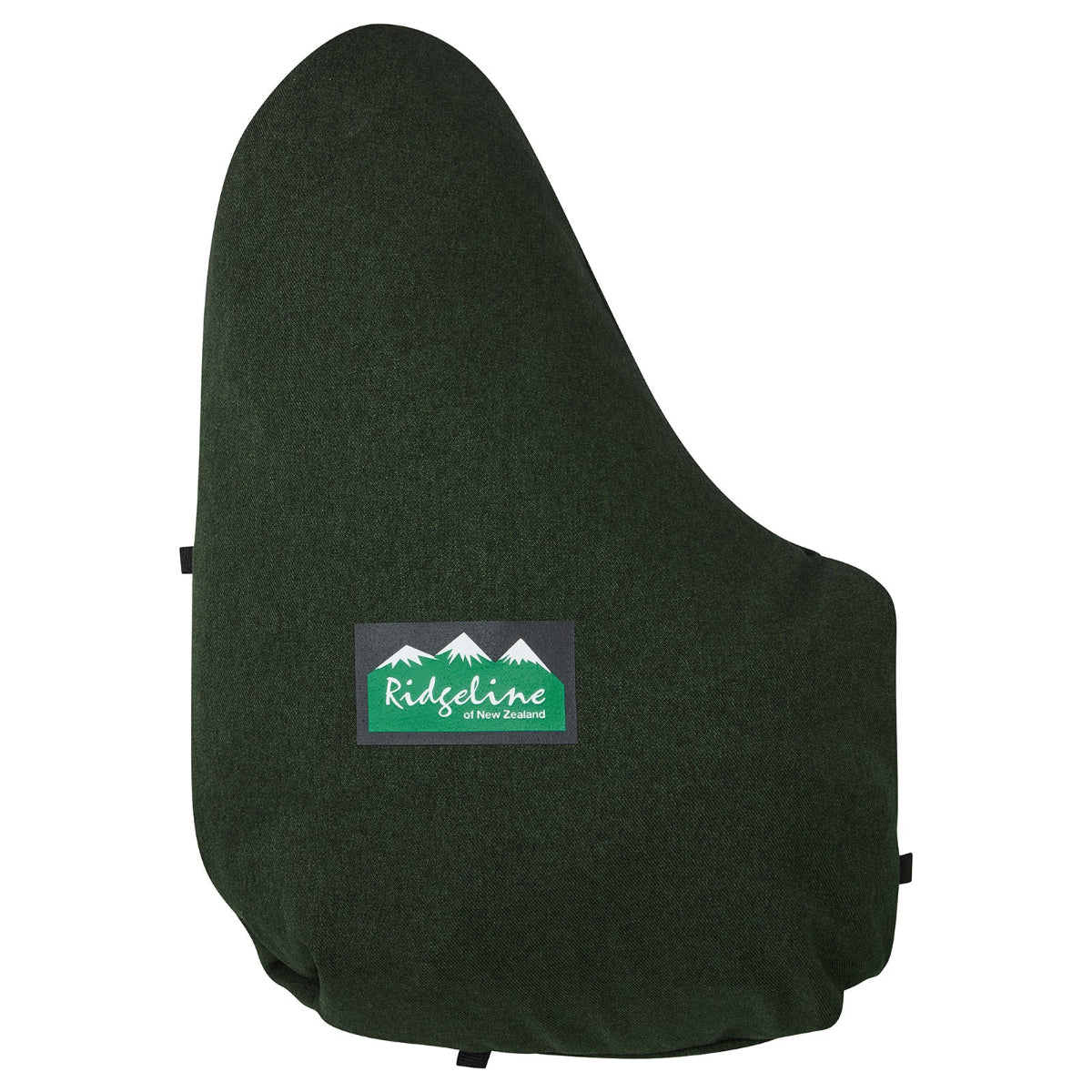 Showing how the jacket folds within itself to create an easy storing product. with a Ridgeline Clothing logo on a white background