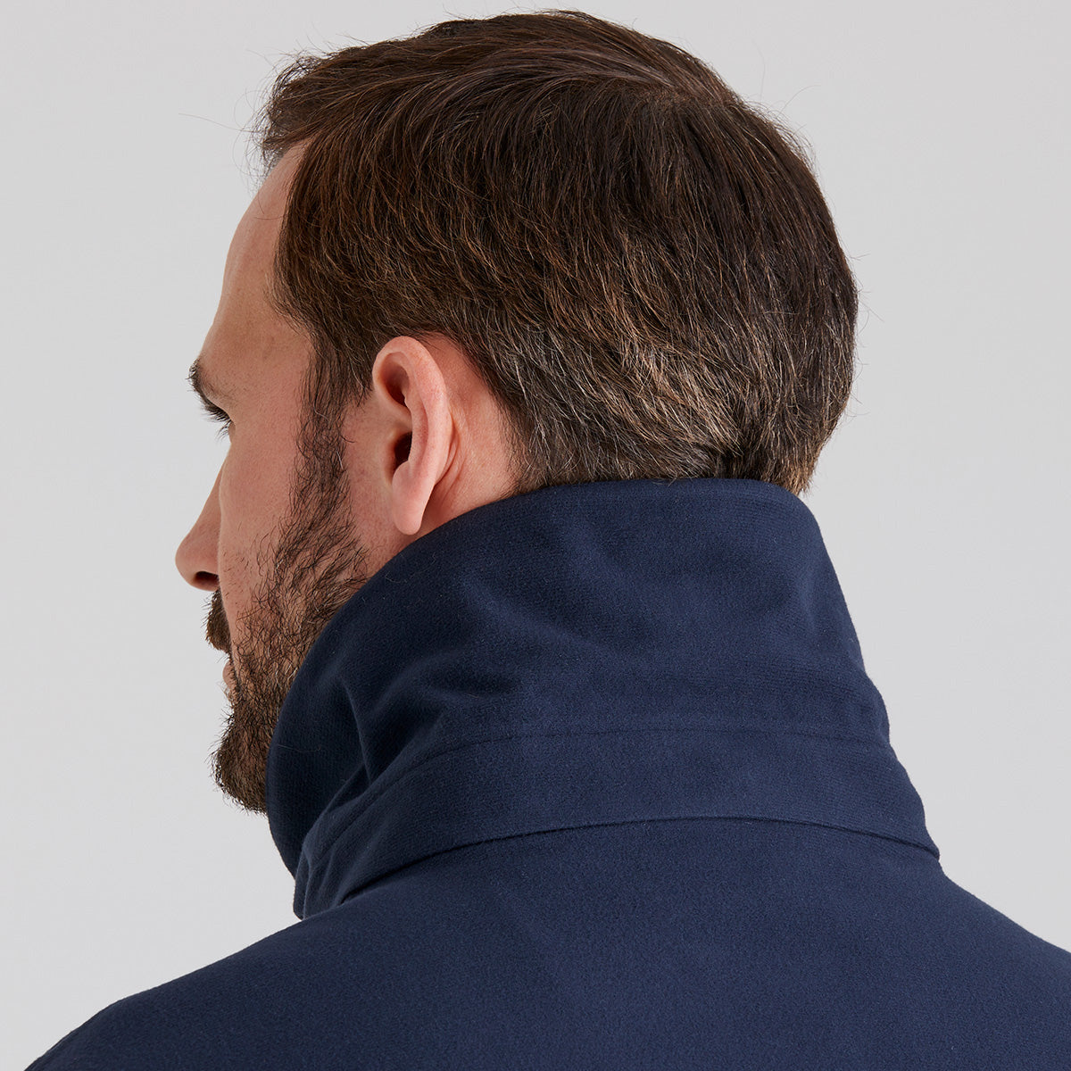 Close up of High collar