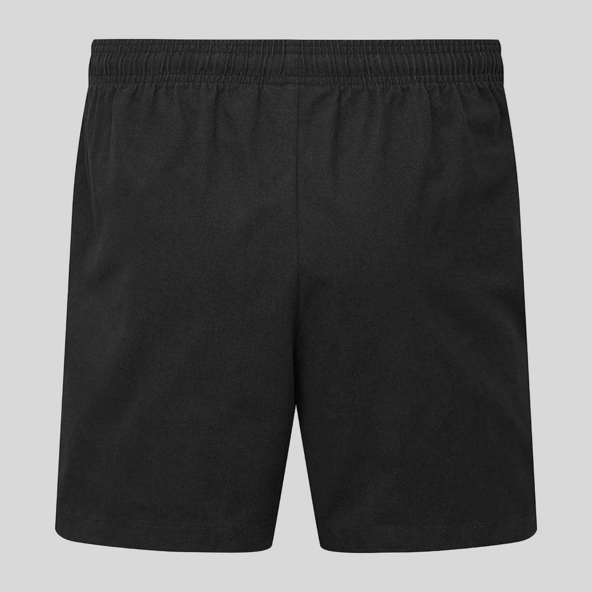 Black shorts on a grey background
