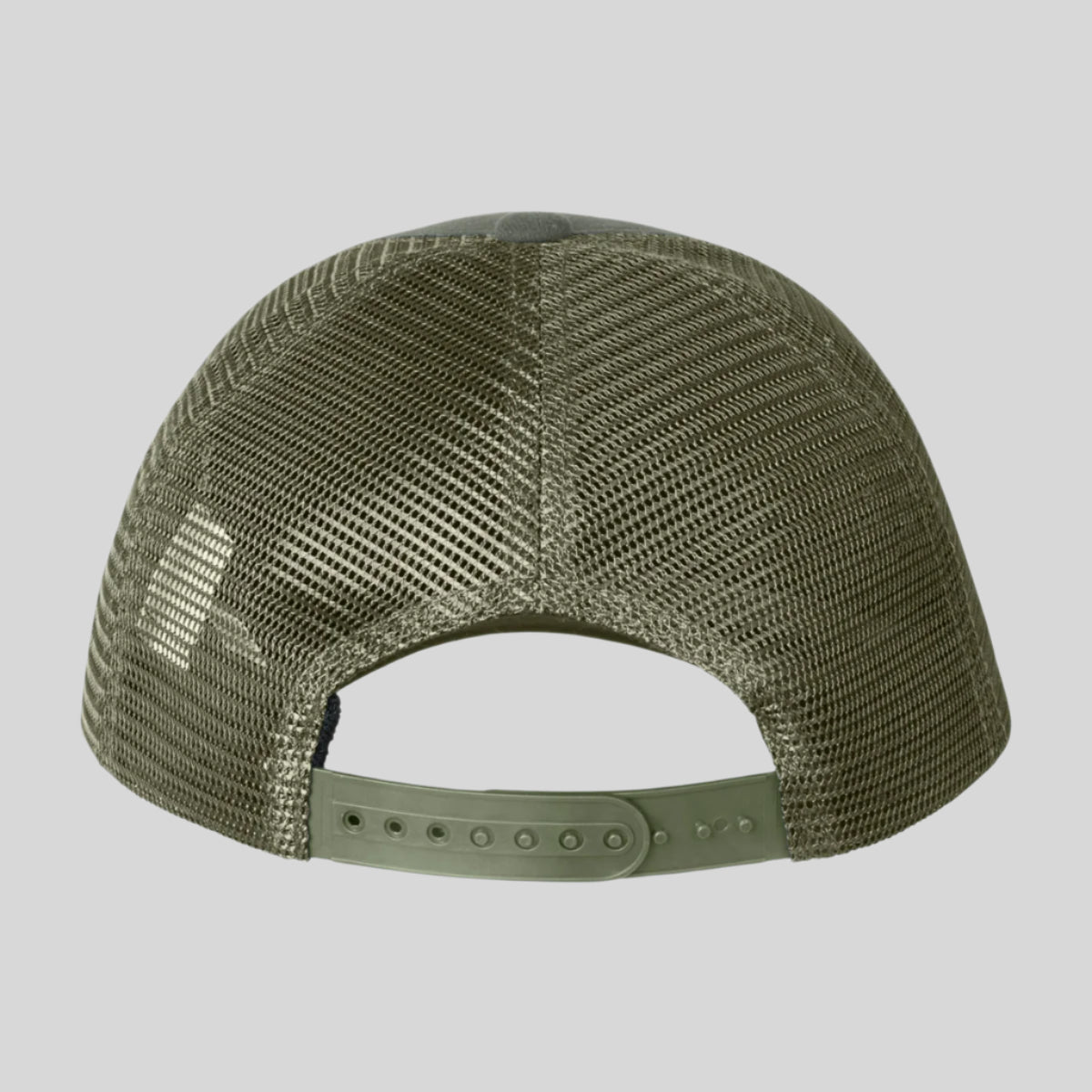 green mesh cap on a white background