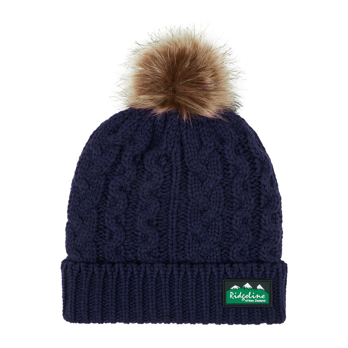 Nordic Fleck Bobble Hat Navy