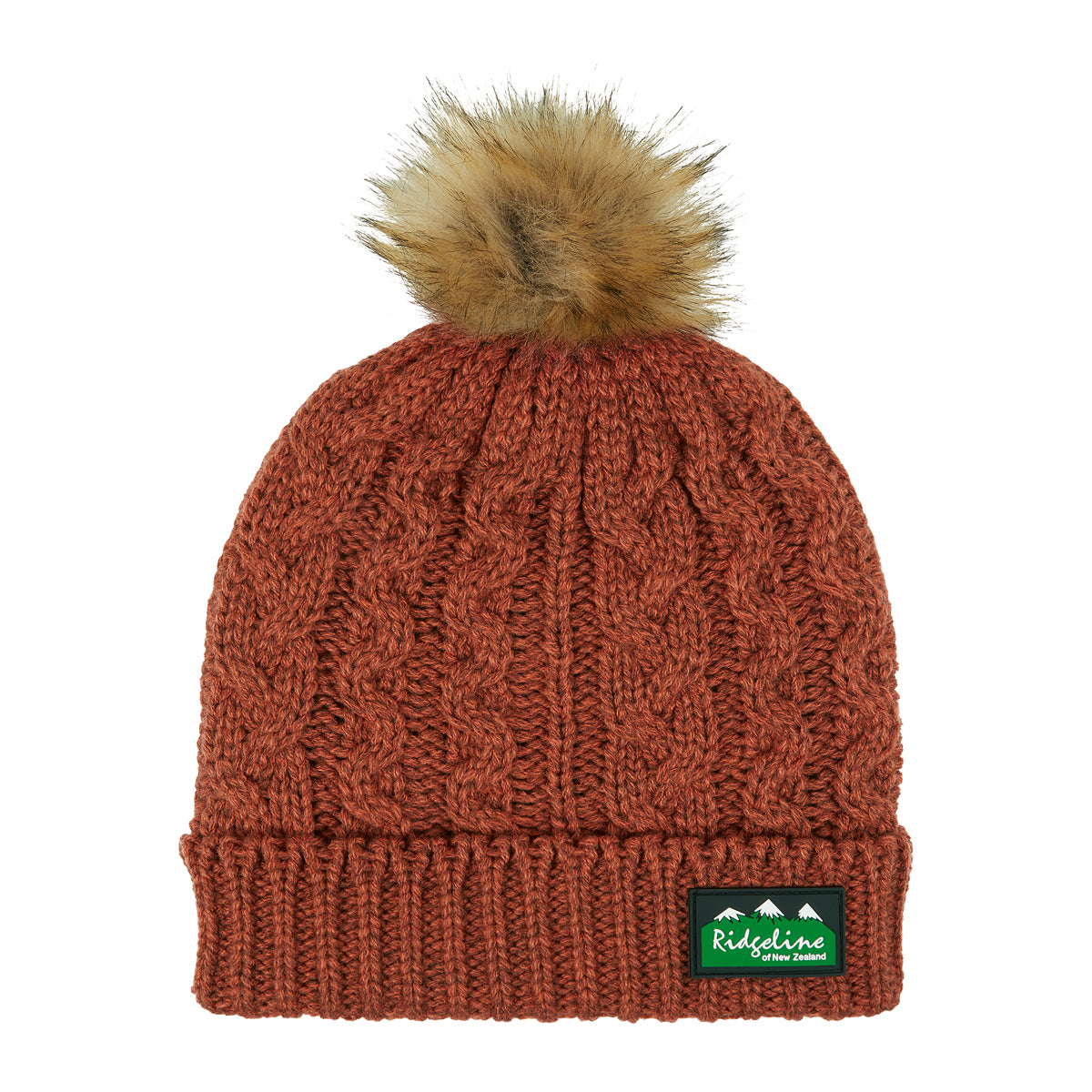 Nordic Fleck Bobble Hat Russet