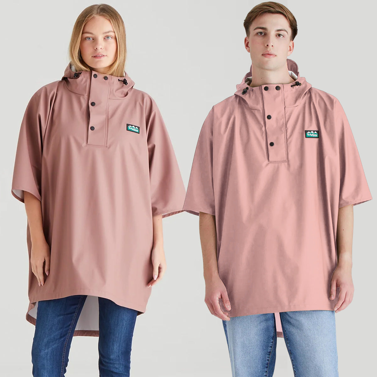 Signature Poncho Dusky Pink