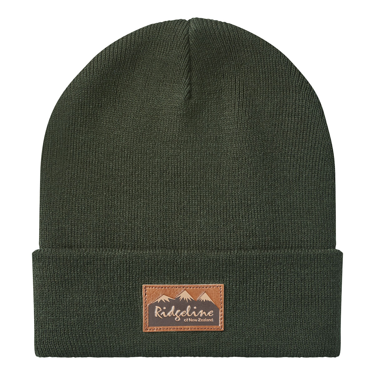 A flat studio image of a beanie in a gray background. 