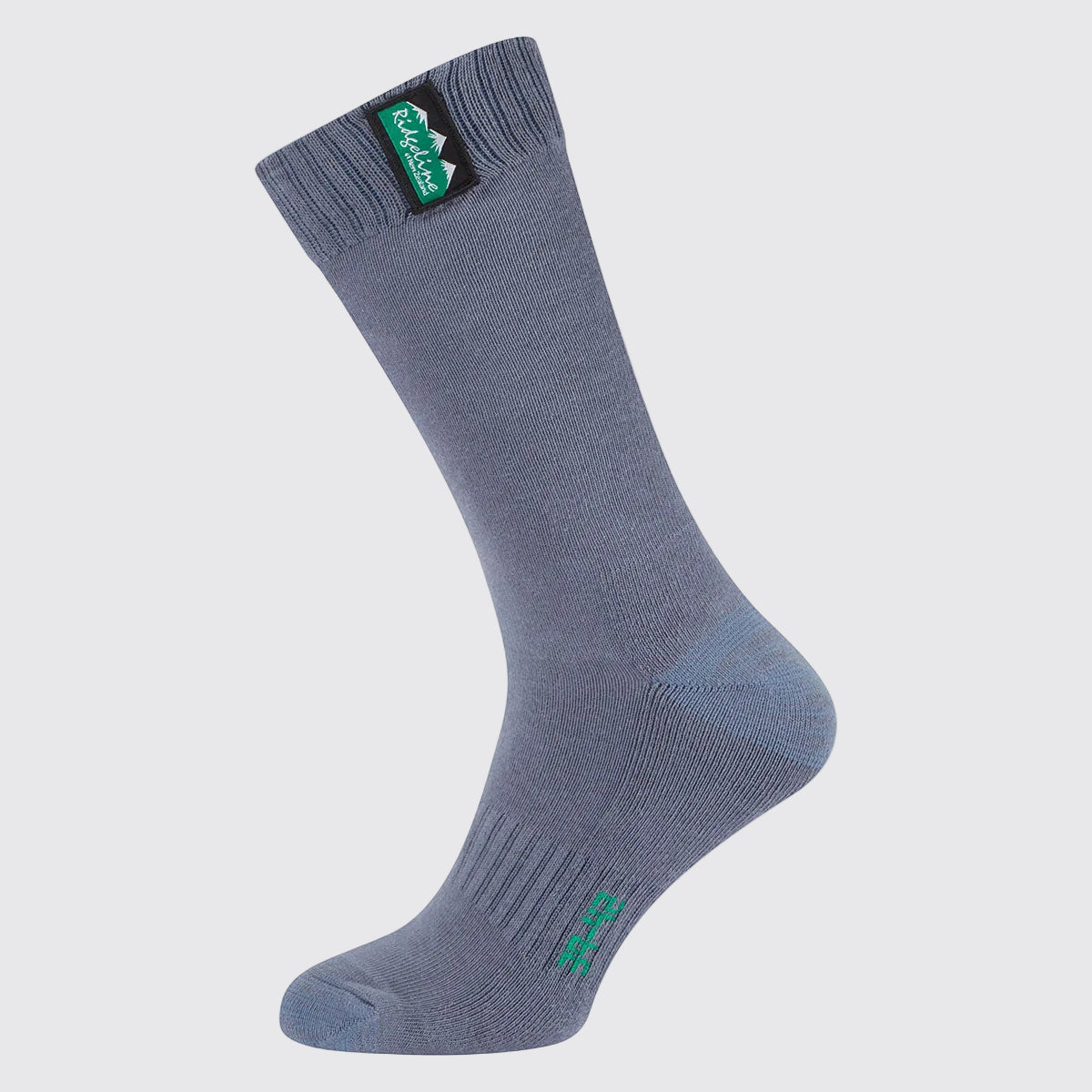 Cotton Work Socks Mid Length Navy Multi (Pack of 3)