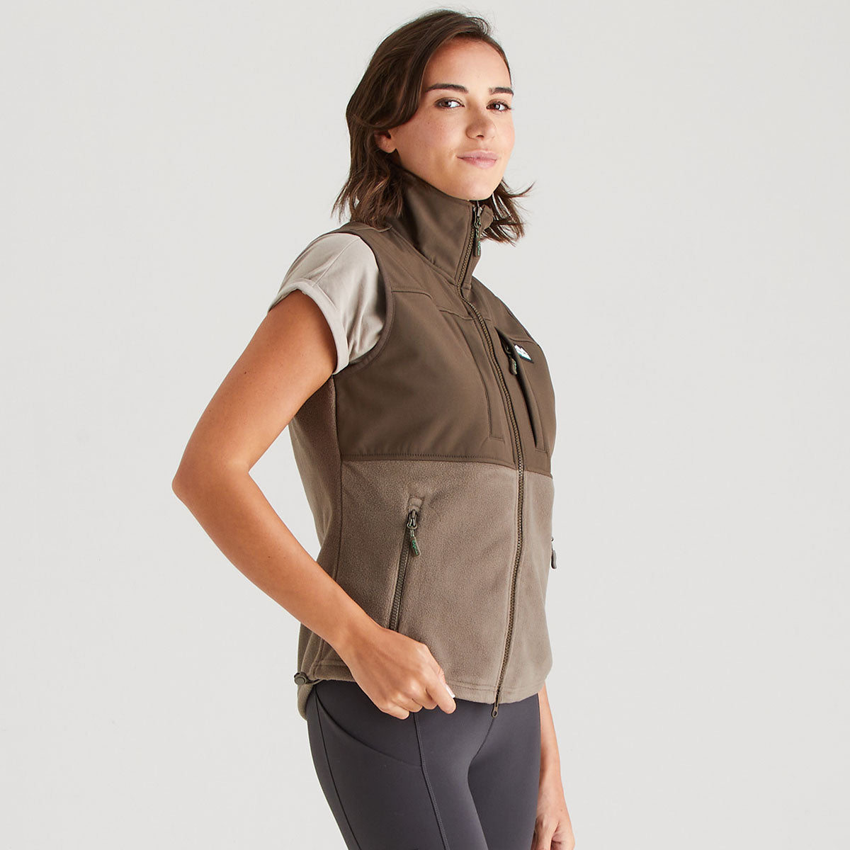 Women's Hybrid Vest Light Bark