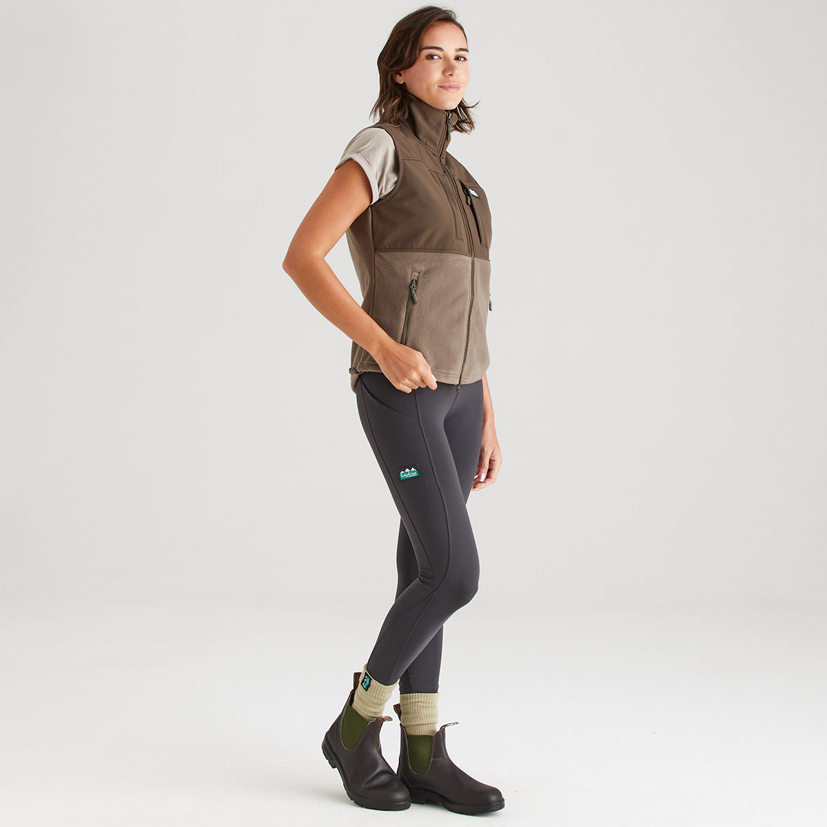 Women's Hybrid Vest Light Bark