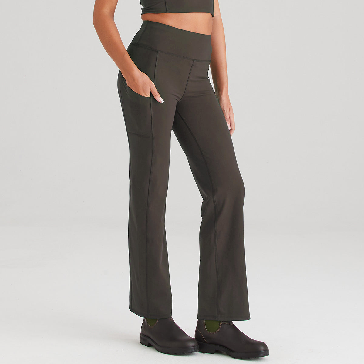 Women's Infinity Straight Leg Leggings Deep Forest