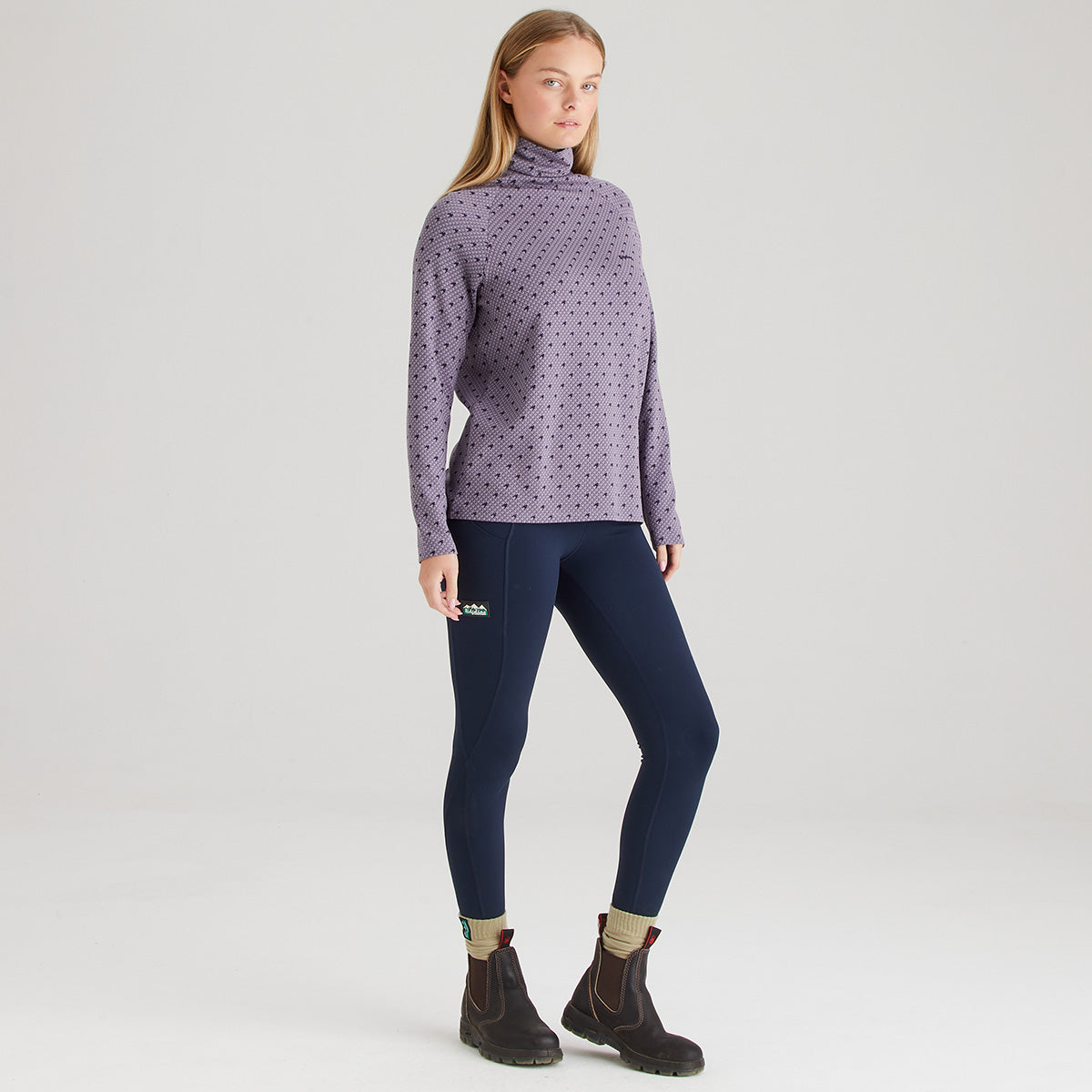 Women's Kelmarsh Top Lilac Print