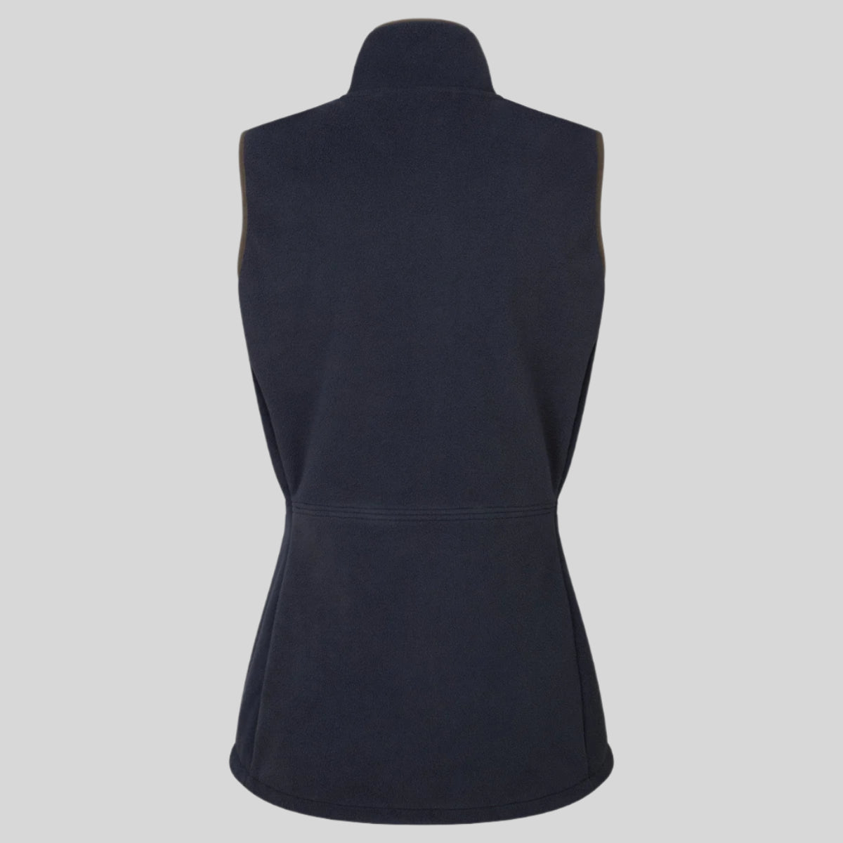 back view of Navy Gilet vest on a white background