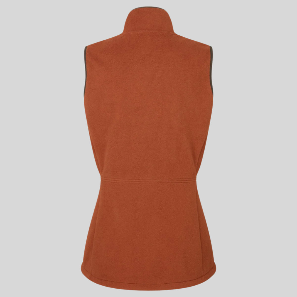 back view orange vest on a white background
