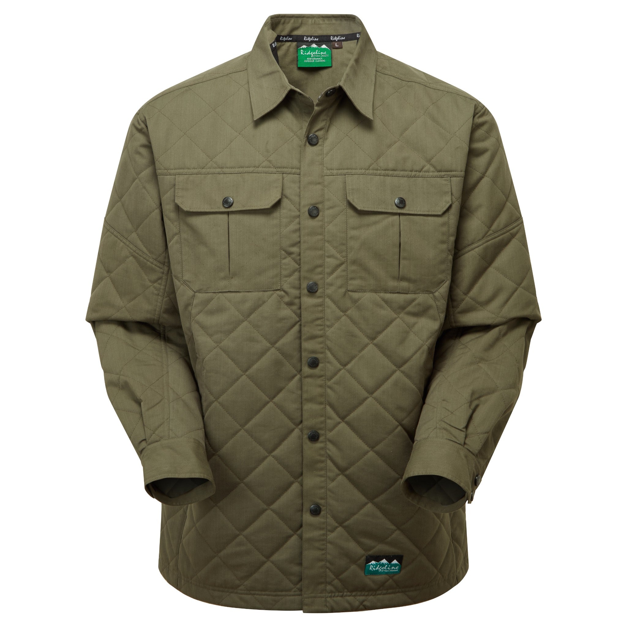 Bramble Quilted Shirt | Olive Drab